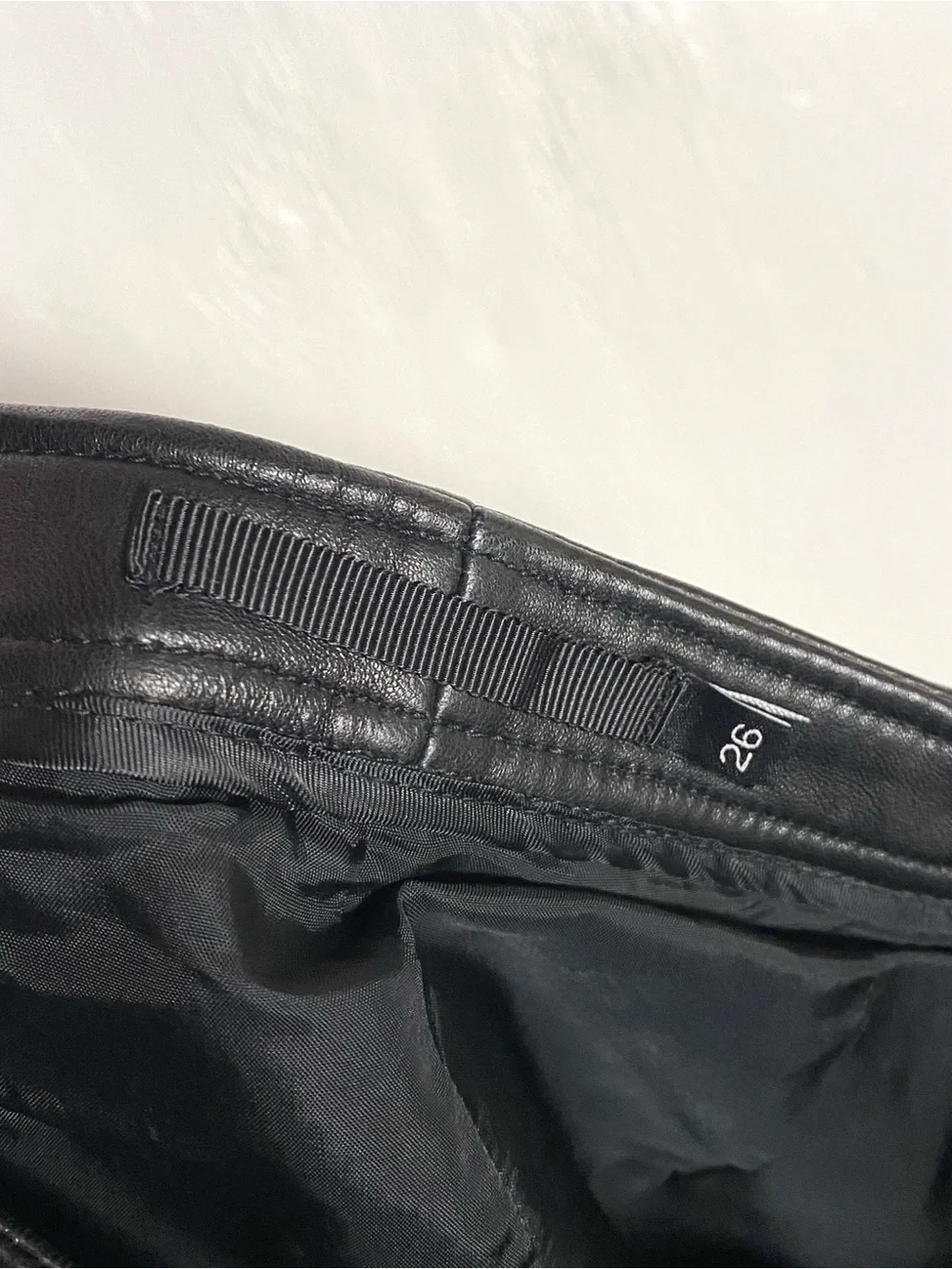 BLK DNM Leather Shorts